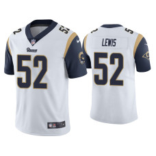 Men Los Angeles Rams #52 Terrell Lewis Vapor Limited White Jersey