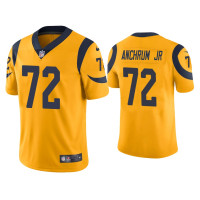 Men Los Angeles Rams #72 Color Rush Limited Tremayne Anchrum Jr. Gold Jersey