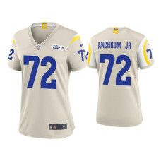 Women Los Angeles Rams #72 Tremayne Anchrum Jr. Bone Game Jersey