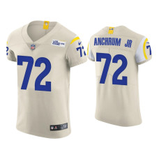 Men Los Angeles Rams #72 Tremayne Anchrum Jr. Cream Vapor Elite Jersey