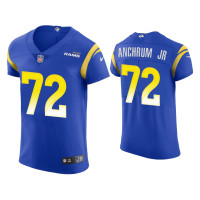 Men Los Angeles Rams #72 Tremayne Anchrum Jr. Royal Vapor Elite Jersey