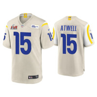 Men Los Angeles Rams #15 Tutu Atwell Super Bowl LVI Bone Game Jersey