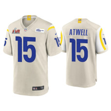 Men Los Angeles Rams #15 Tutu Atwell Super Bowl LVI Bone Game Jersey