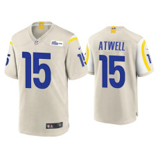 Men Los Angeles Rams #15 Tutu Atwell Bone Game Jersey