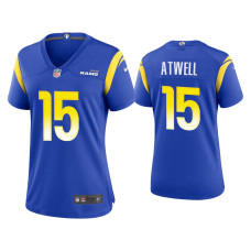 Women Los Angeles Rams #15 Tutu Atwell Royal Game Jersey