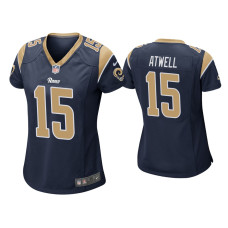 Women Los Angeles Rams #15 Tutu Atwell Navy Game Jersey