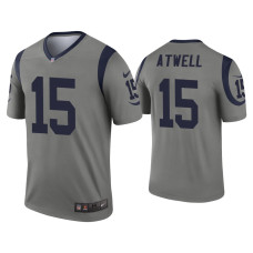 Men Los Angeles Rams #15 Tutu Atwell Gray Inverted Legend Jersey