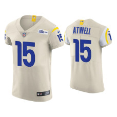 Men Los Angeles Rams #15 Tutu Atwell Cream Vapor Elite Jersey