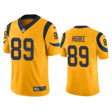 Men Los Angeles Rams #89 Nike Tyler Higbee Gold Color Rush Limited Jersey