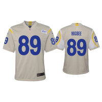 Youth Los Angeles Rams #89 Tyler Higbee Bone Game Jersey