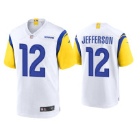 Men Los Angeles Rams #12 Van Jefferson White Alternate Game Jersey