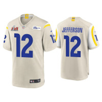 Men Los Angeles Rams #12 Van Jefferson Super Bowl LVI Bone Game Jersey