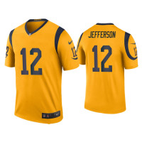 Men Los Angeles Rams #12 Color Rush Legend Van Jefferson Gold Jersey