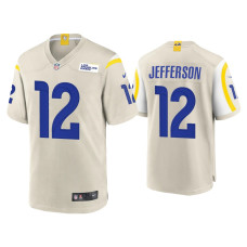 Men Los Angeles Rams #12 Van Jefferson Bone Game Jersey