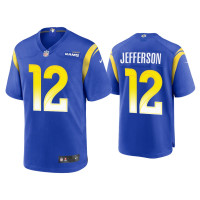 Men Los Angeles Rams #12 Van Jefferson Royal Game Jersey