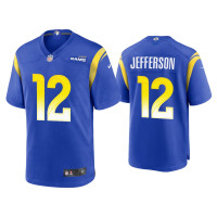 Men Los Angeles Rams #12 Van Jefferson Royal Game Jersey