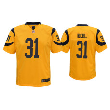 Youth Los Angeles Rams #31 Robert Rochell Gold Color Rush Game Jersey