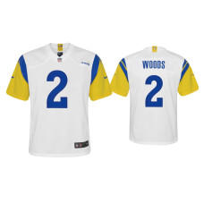 Youth Los Angeles Rams #2 Robert Woods White Alternate Game Jersey