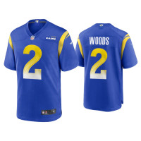 Men Los Angeles Rams #2 Robert Woods Royal Game Jersey