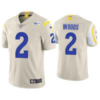 Men Los Angeles Rams #2 Robert Woods Vapor Limited Bone Jersey