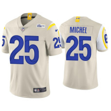 Men Los Angeles Rams #25 Sony Michel Vapor Limited Bone Jersey