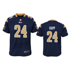 Men Los Angeles Rams #24 Taylor Rapp Navy NFL Draft Game Jersey