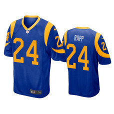 Men Los Angeles Rams #24 Taylor Rapp Royal NFL Draft Game Jersey