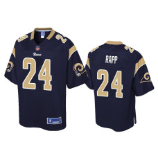 Men Los Angeles Rams #24 Taylor Rapp Navy Pro Line Jersey