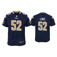 Youth Los Angeles Rams #52 Terrell Lewis Navy Game Jersey