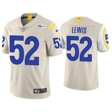 Men Los Angeles Rams #52 Terrell Lewis Vapor Limited Bone Jersey