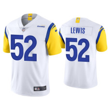 Men Los Angeles Rams #52 Terrell Lewis Vapor Limited White Jersey