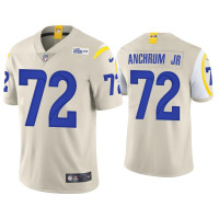 Men Los Angeles Rams #72 Tremayne Anchrum Jr. Vapor Limited Bone Jersey