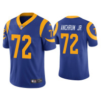 Men Los Angeles Rams #72 Vapor Limited Tremayne Anchrum Jr. Royal Jersey