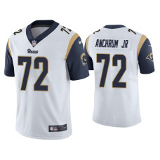 Men Los Angeles Rams #72 Vapor Limited Tremayne Anchrum Jr. White Jersey