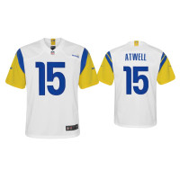 Youth Los Angeles Rams #15 Tutu Atwell White Alternate Game Jersey