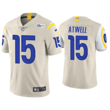 Men Los Angeles Rams #15 Tutu Atwell Vapor Limited Bone Jersey