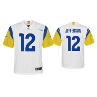 Youth Los Angeles Rams #12 Van Jefferson White Alternate Game Jersey