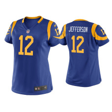 Men Los Angeles Rams #12 Van Jefferson Royal 2020 NFL Draft Game Jersey