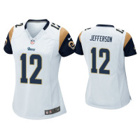 Men Los Angeles Rams #12 Van Jefferson White 2020 NFL Draft Game Jersey