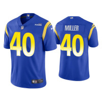 Men Los Angeles Rams #40 Von Miller Vapor Limited Royal Jersey