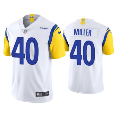 Men Los Angeles Rams #40 Von Miller Vapor Limited White Jersey