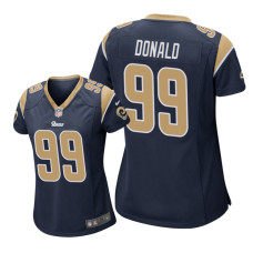 Women Los Angeles Rams #99 Navy Aaron Donald Nike Game Jersey