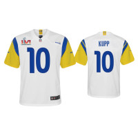 Youth Los Angeles Rams #10 Cooper Kupp Super Bowl LVI White Game Jersey